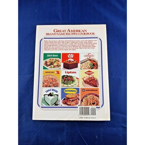 Vintage 1989, Great American Brand Name Recipes Cookbook, Hardcover DJ - Picture 2 of 6